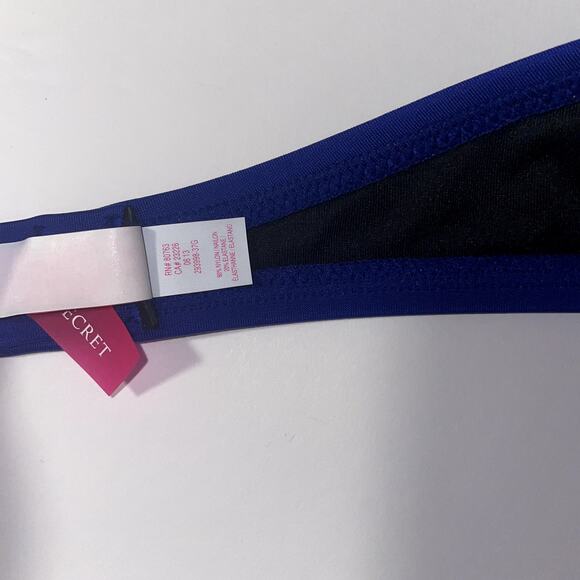 Victoria's Secret Bikini Top Womens 32C Blue Purple Gorgeous Padded Push Up - Picture 9 of 9